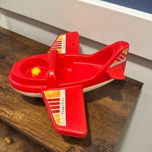 Vintage red Plane chunky little people fisher price